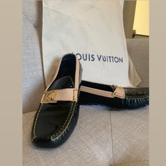 VINTAGE LOUIS VUTTON LOAFERS - Picture 1 of 6